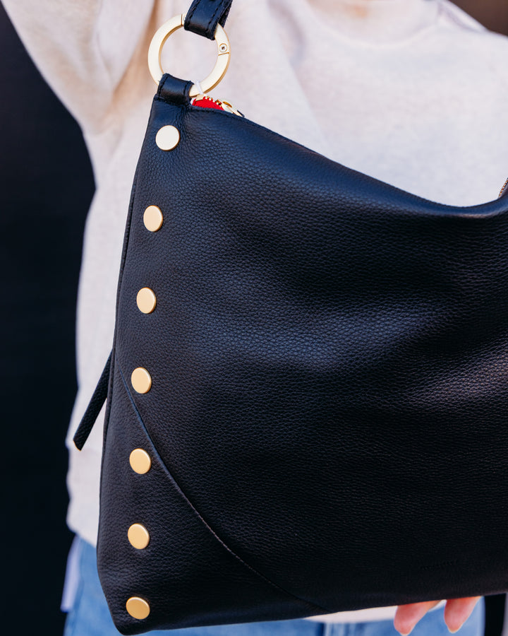 Hammitt: Kyle-large-Black-Black Gold-Red Zip