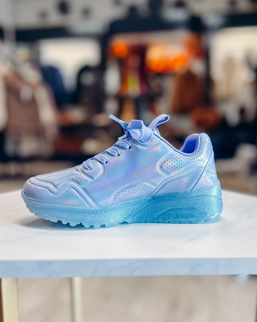 Skechers: Uno Ice Prism Luxe Sneakers - The Vogue Boutique