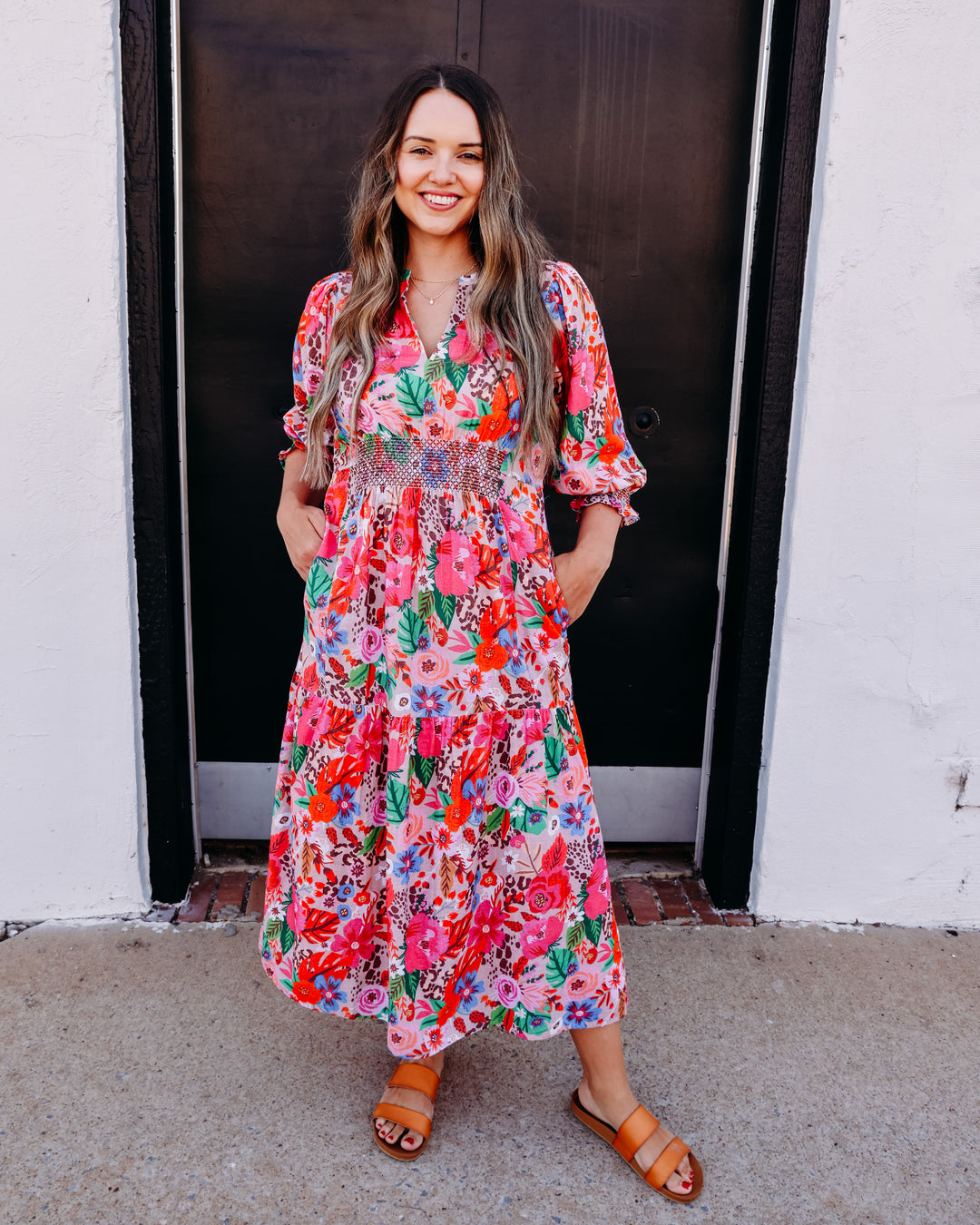 Ivy Jane: Colorful Dress in Pink (72682)