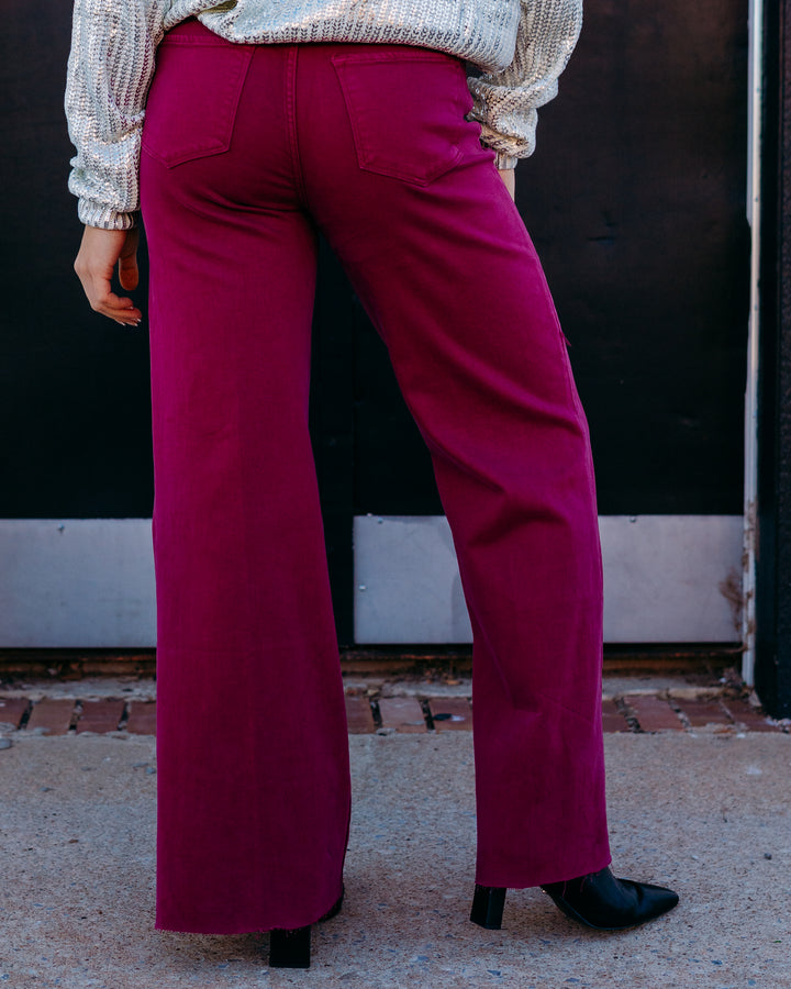 Dear John: Fiona Wide Leg Jeans in Beaujolais DPM55C336BJA - The Vogue Boutique
