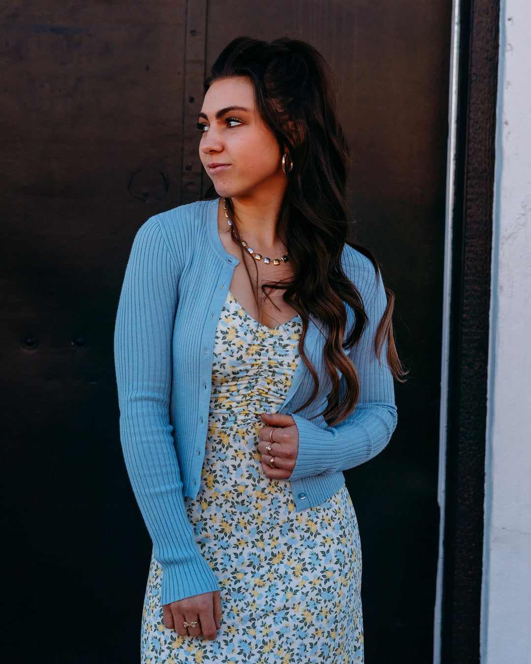 Z Supply: Patrice Rib Cardigan in Coast (ZW261127) - The Vogue Boutique
