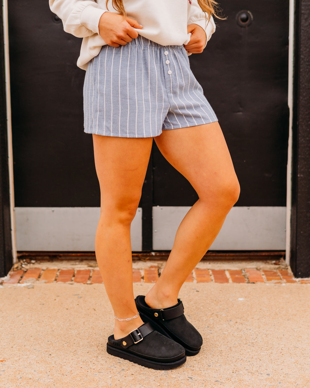 Z Supply: Boyfriend Boxer in Blue Velvet - The Vogue Boutique