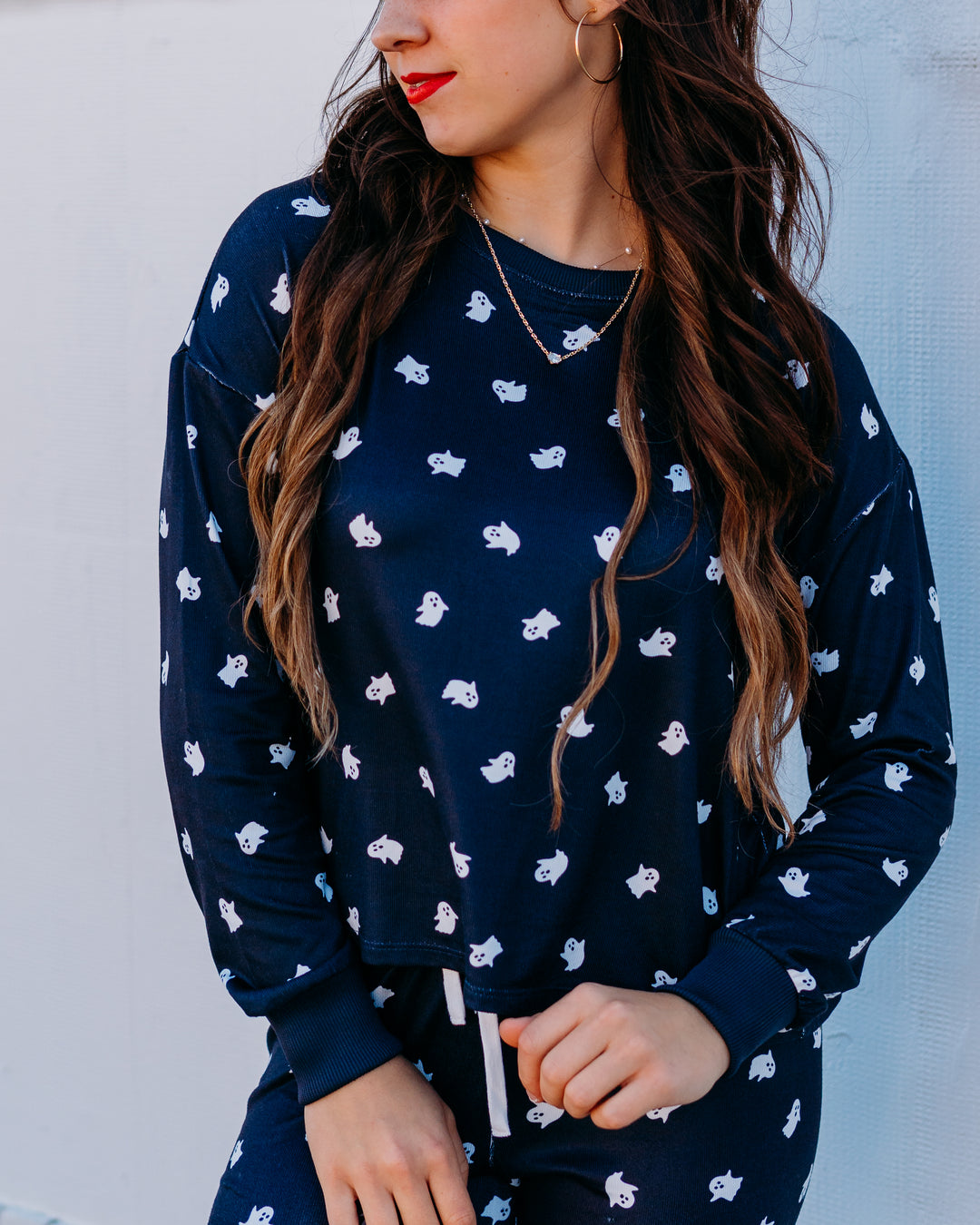 Z Supply: Regan Ghost Long Sleeve Top in Black San - The Vogue Boutique