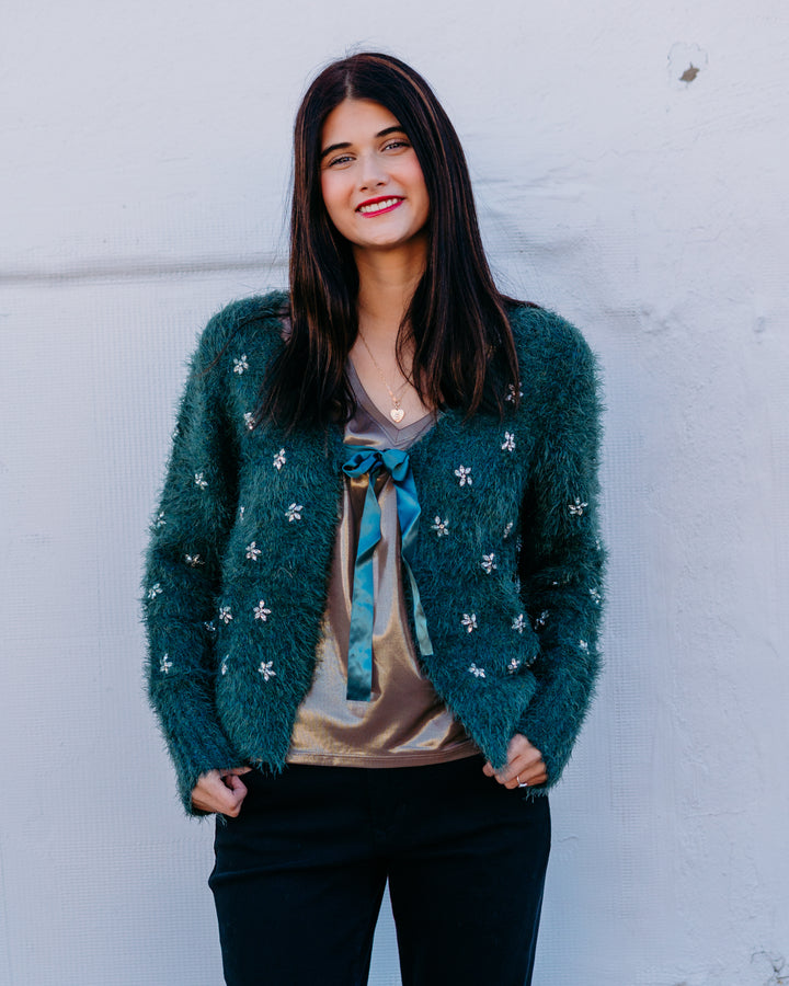 Another Love: Serafina Cardigan in Rainforest - The Vogue Boutique