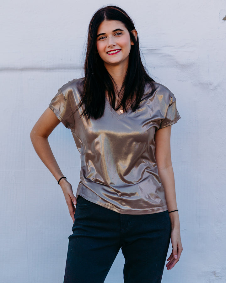 Another Love: Lumi Top in Gold - The Vogue Boutique