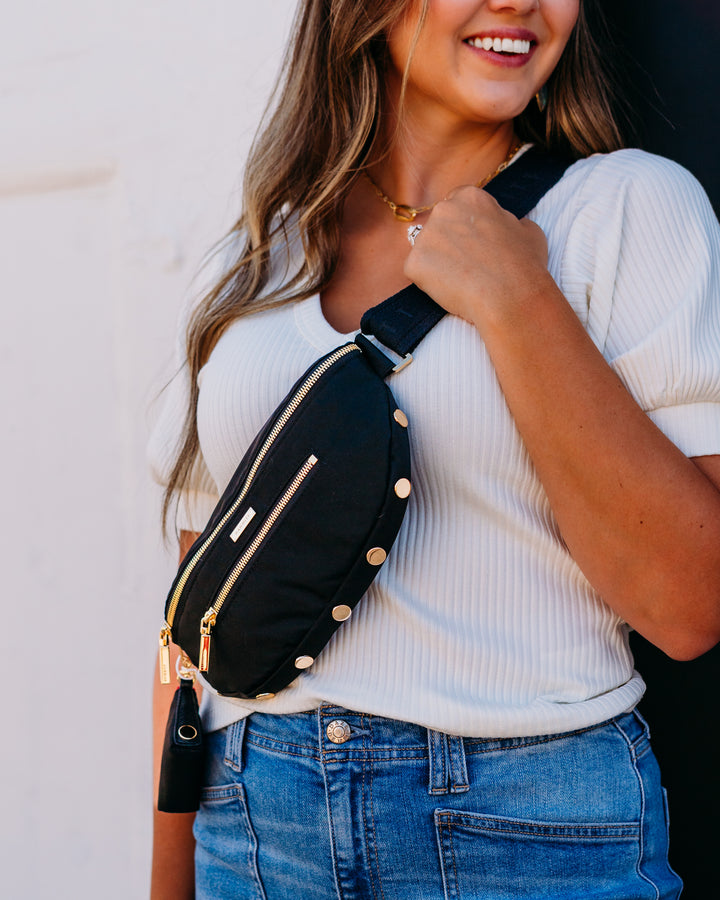 Hammitt: Charles Crossbody Med in Black Nylon Cargo (17330) - The Vogue Boutique