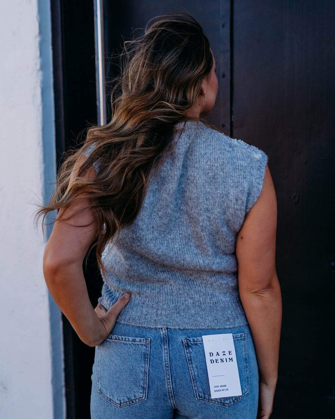 Design History: Beaded Vest in Silver Mist - The Vogue Boutique