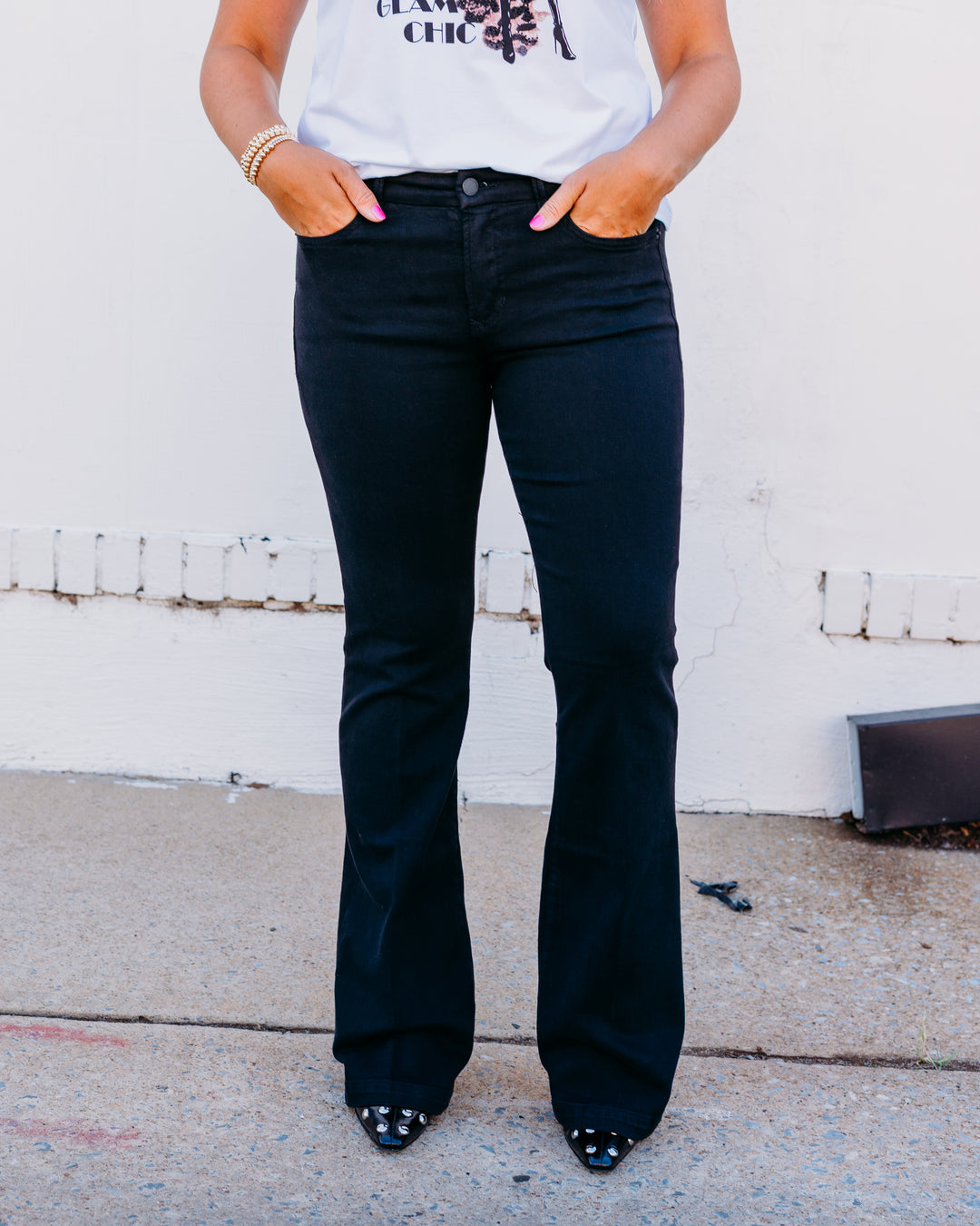 Dear John: Rosa Bootcut Jeans in Black - The Vogue Boutique
