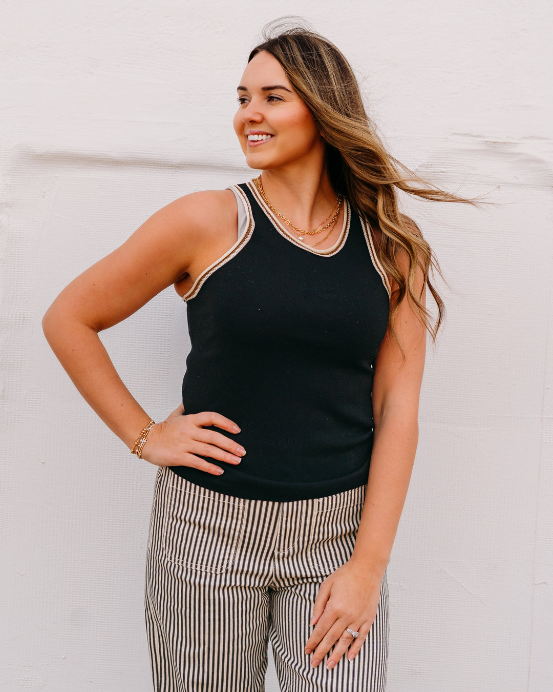 Another Love: Mariah Tank Top in Black - The Vogue Boutique