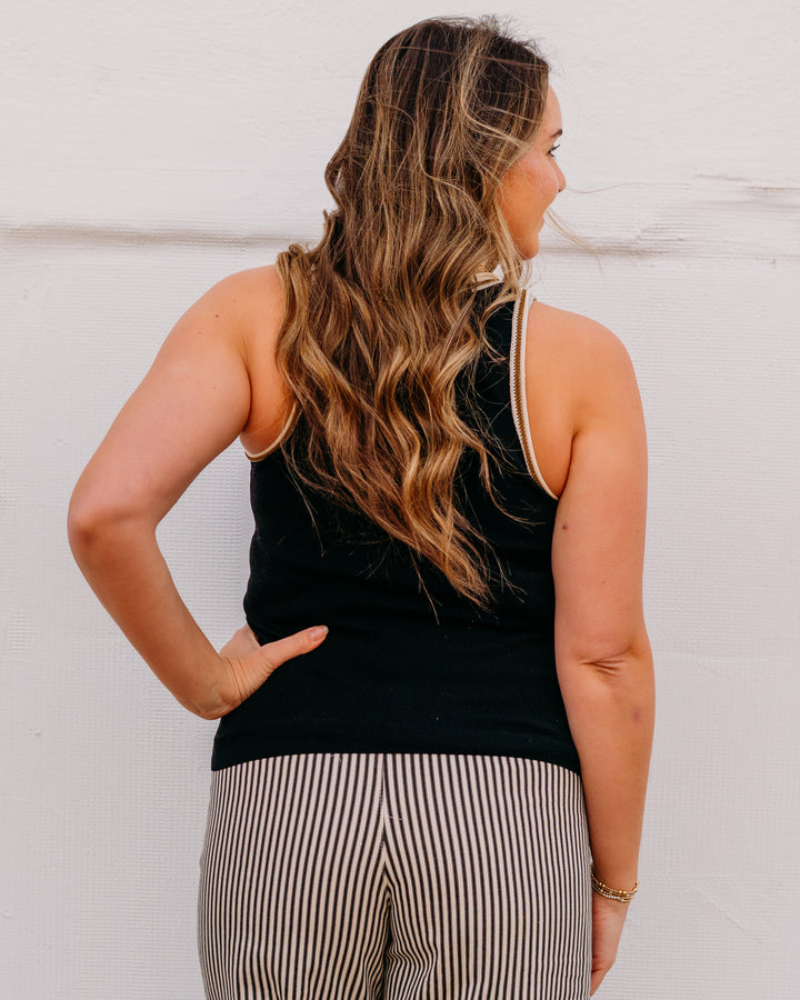 Another Love: Mariah Tank Top in Black - The Vogue Boutique