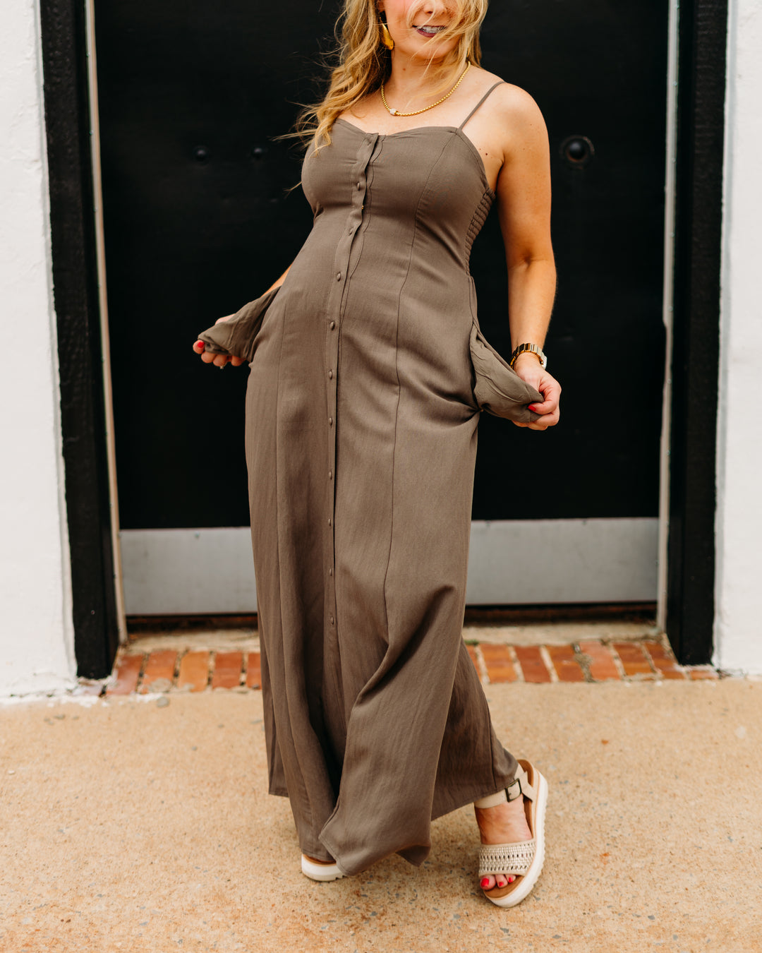 Z Supply: Angel Eyes Midi Dress in Tiki - The Vogue Boutique