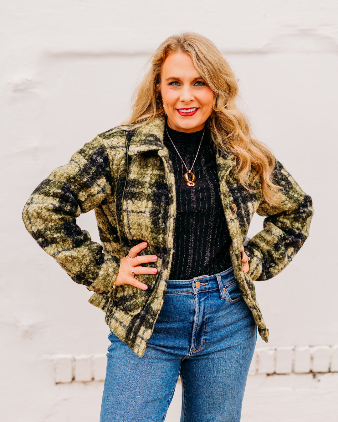 Tribal: Long Sleeve jacket W/ lining in Ivy - The Vogue Boutique