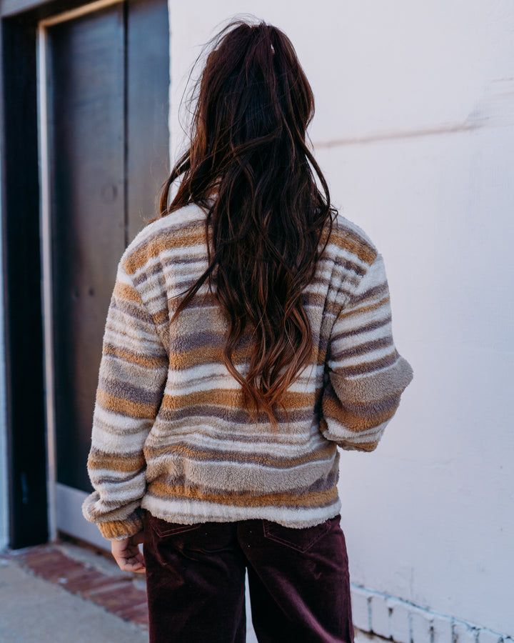 Billabong: First Flight Sherpa Full Zip Jacket in Continuity - The Vogue Boutique