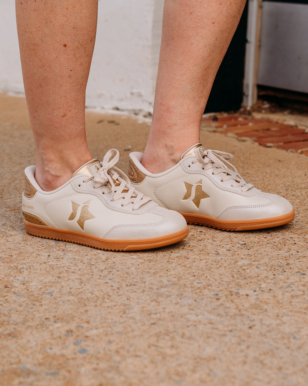 Skechers: Hotshot - Icy Elegance Shoe in Natural - The Vogue Boutique