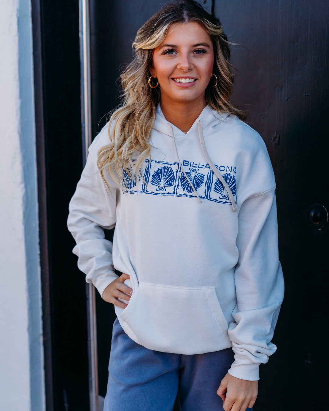 Billabong: Where The Sun Sets Hoodie in Stencil Wash - The Vogue Boutique