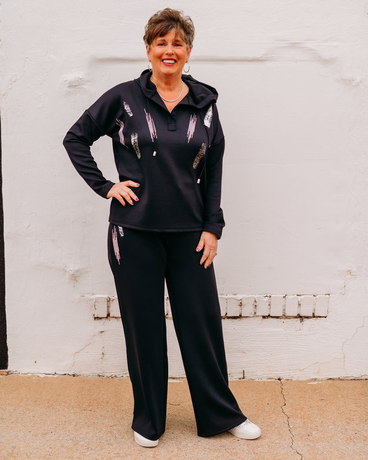 Frank Lyman: Casual Black Pant 253775 - The Vogue Boutique