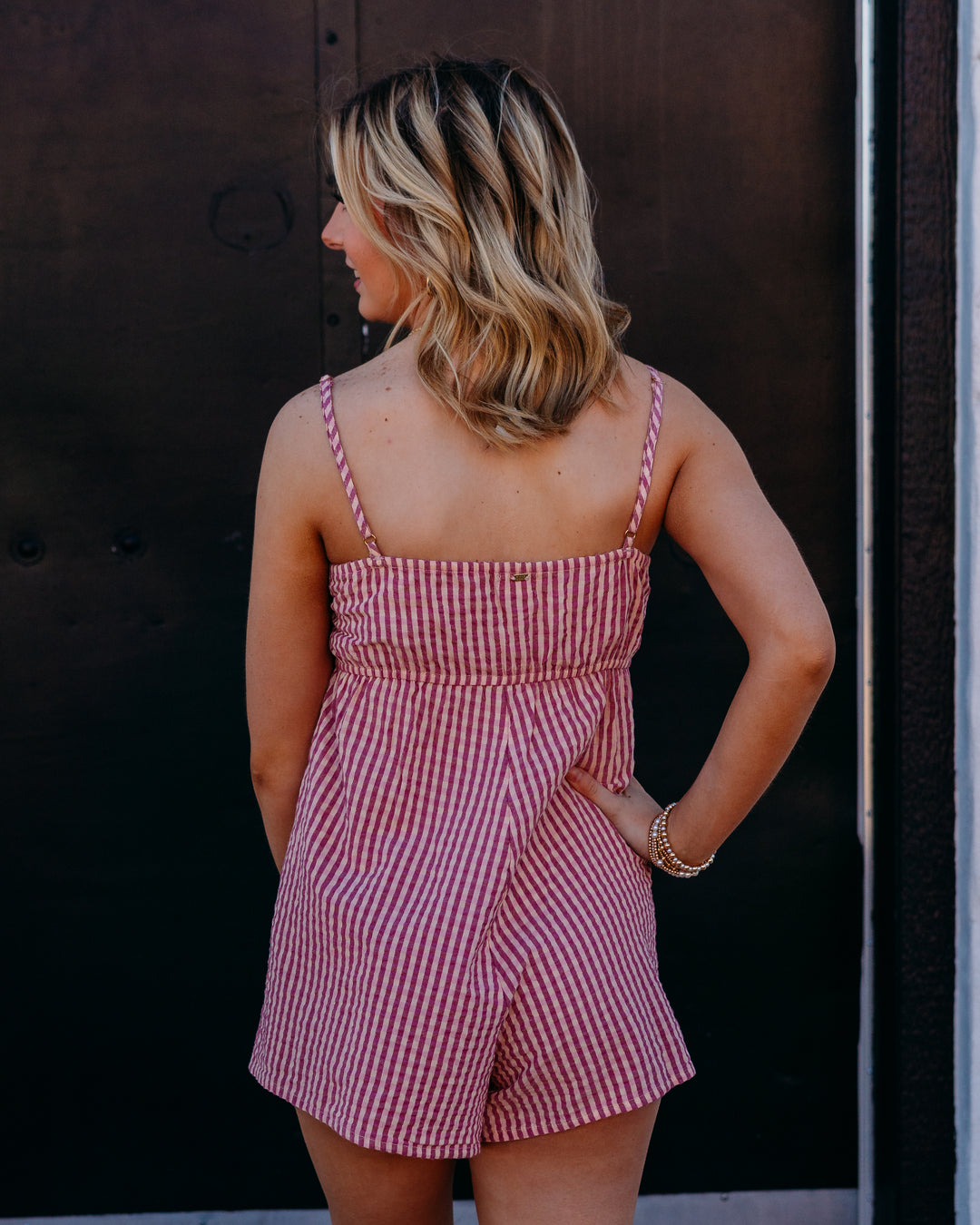 Billabong: Star Glow Romper in Pink Sunset (BL000221W) - The Vogue Boutique