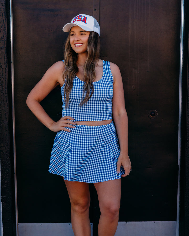 Z Supply: Check Yourself Top in True Navy - The Vogue Boutique