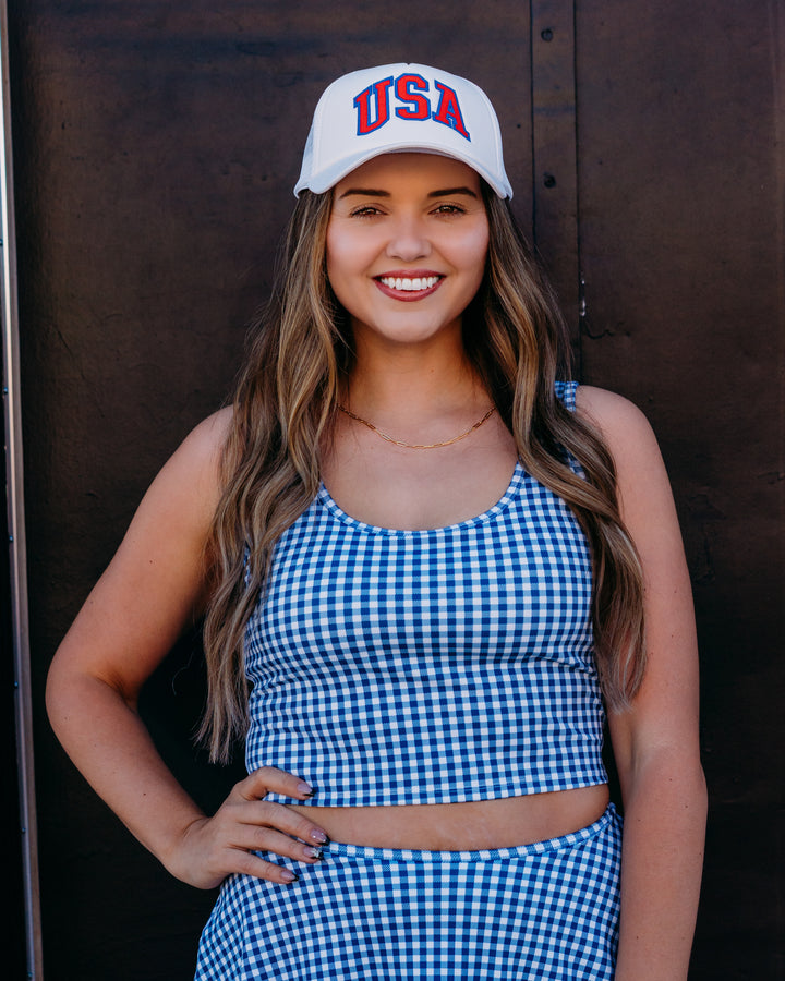 Z Supply: Check Yourself Top in True Navy - The Vogue Boutique