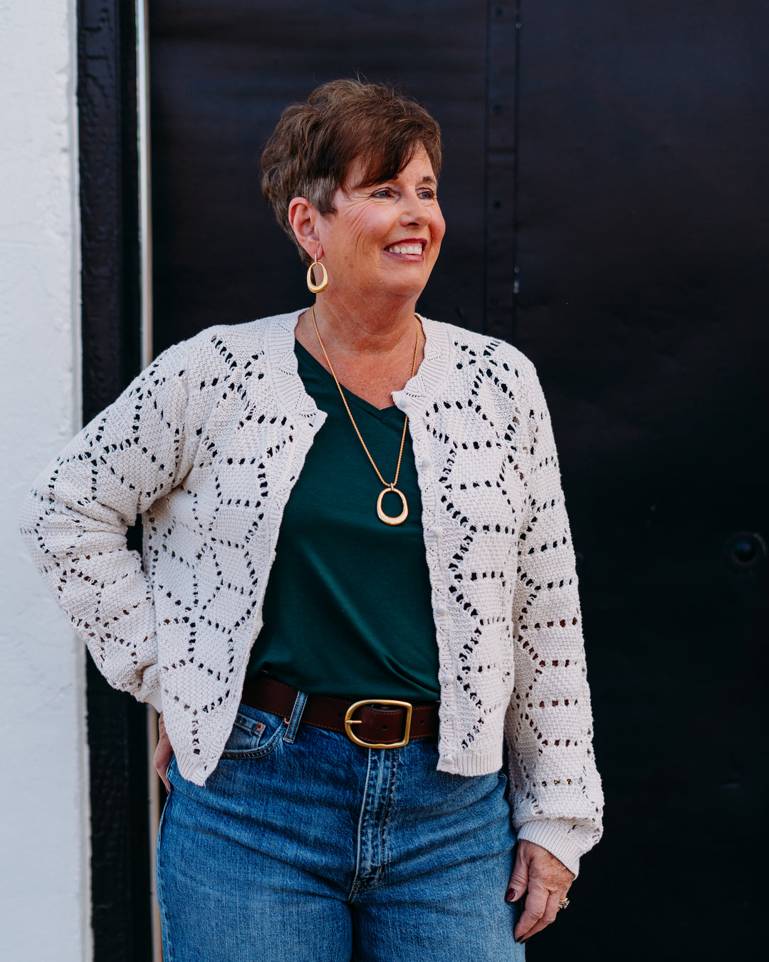 Z Supply: Rosalyn Sweater Cardigan in Crystal - The Vogue Boutique