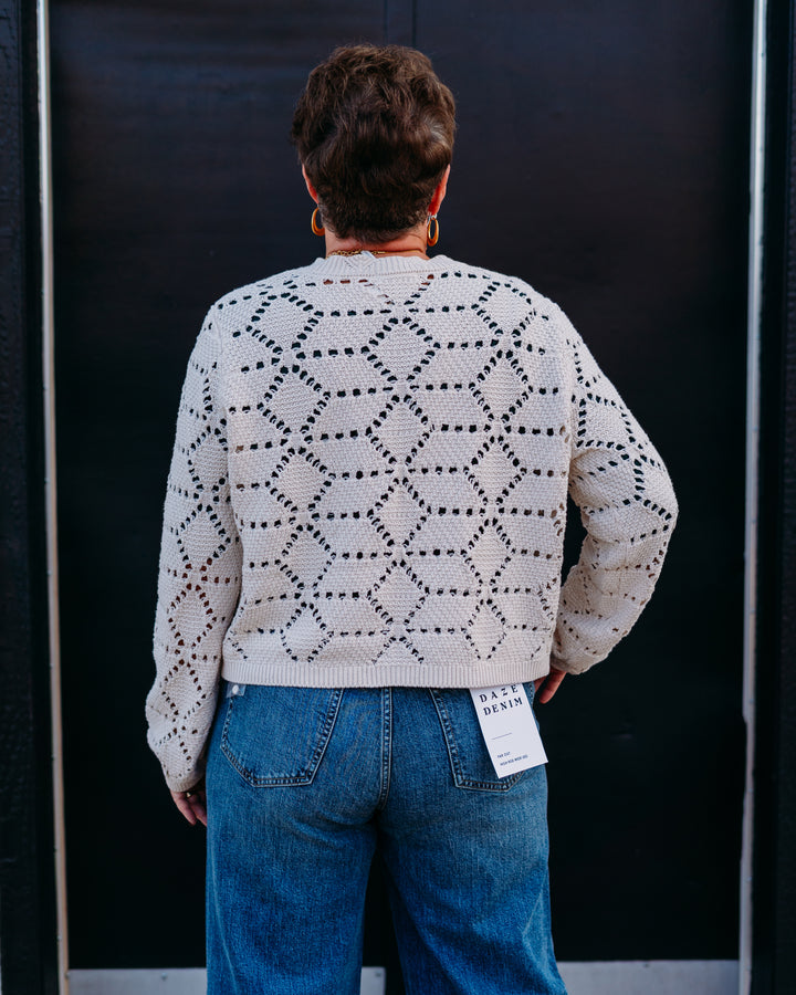 Z Supply: Rosalyn Sweater Cardigan in Crystal - The Vogue Boutique