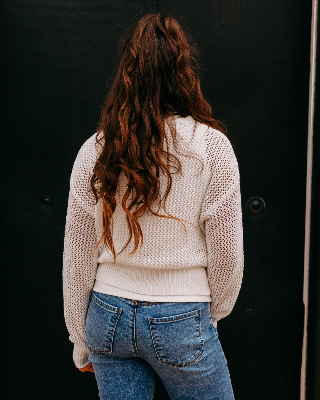 Z Supply: Open Beach Sweater in White - The Vogue Boutique