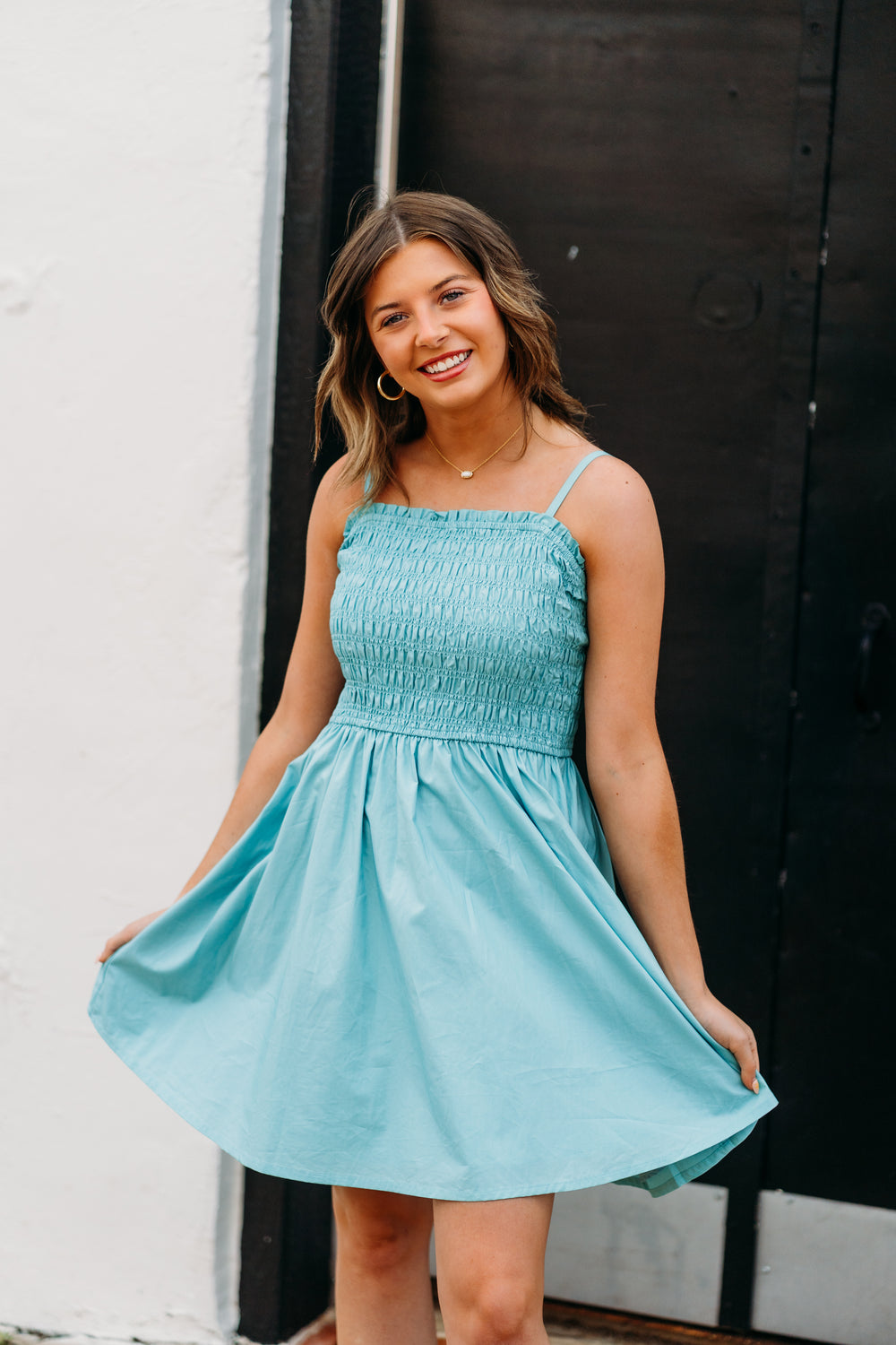 Steve Madden: Lotty Dress in Aqua Haze - The Vogue Boutique