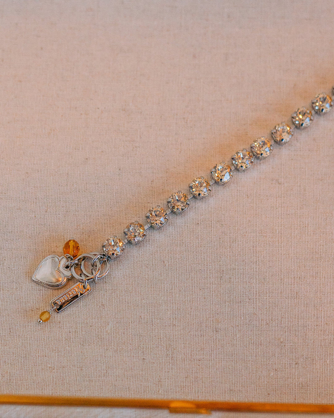 Mariana: Clear Small Stone Bracelet in Silver B-4252-001MOL-RO - The Vogue Boutique