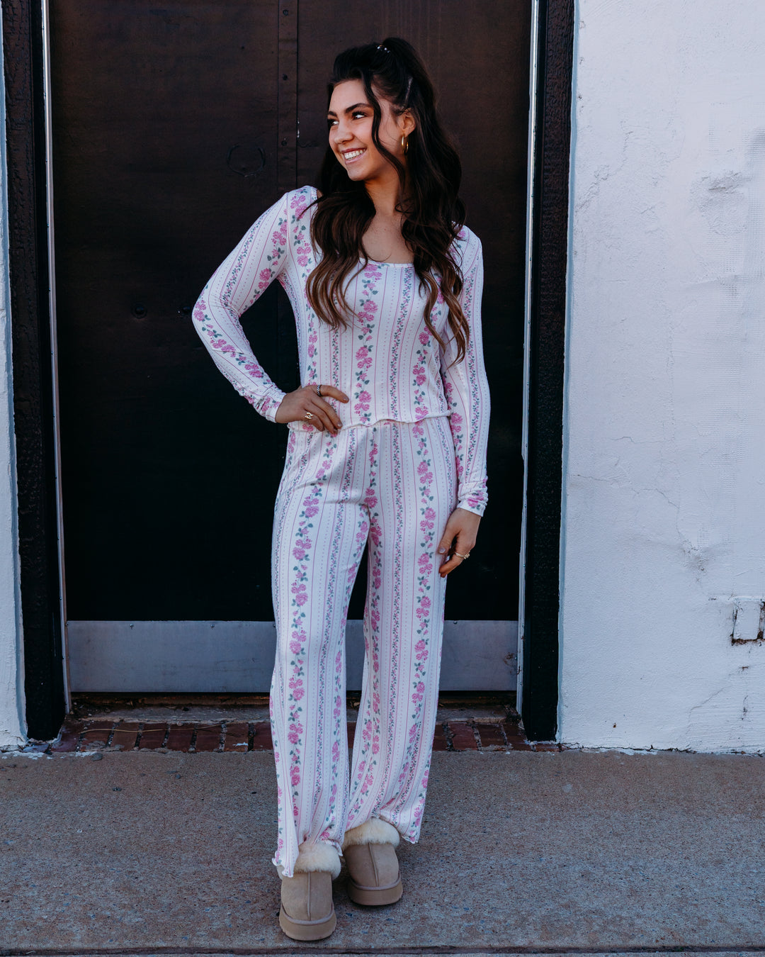 Z Supply: Marseille Boudoir Long sleeve Top in Vanilla Ice - The Vogue Boutique