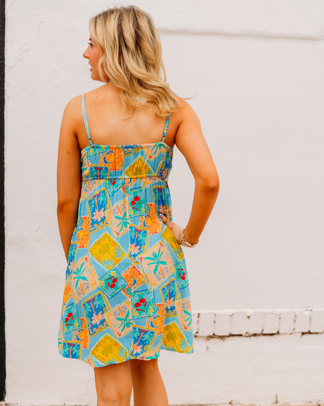 Billabong: Last Sunset Mini Dress in Dream Blue (BL000239W) - The Vogue Boutique