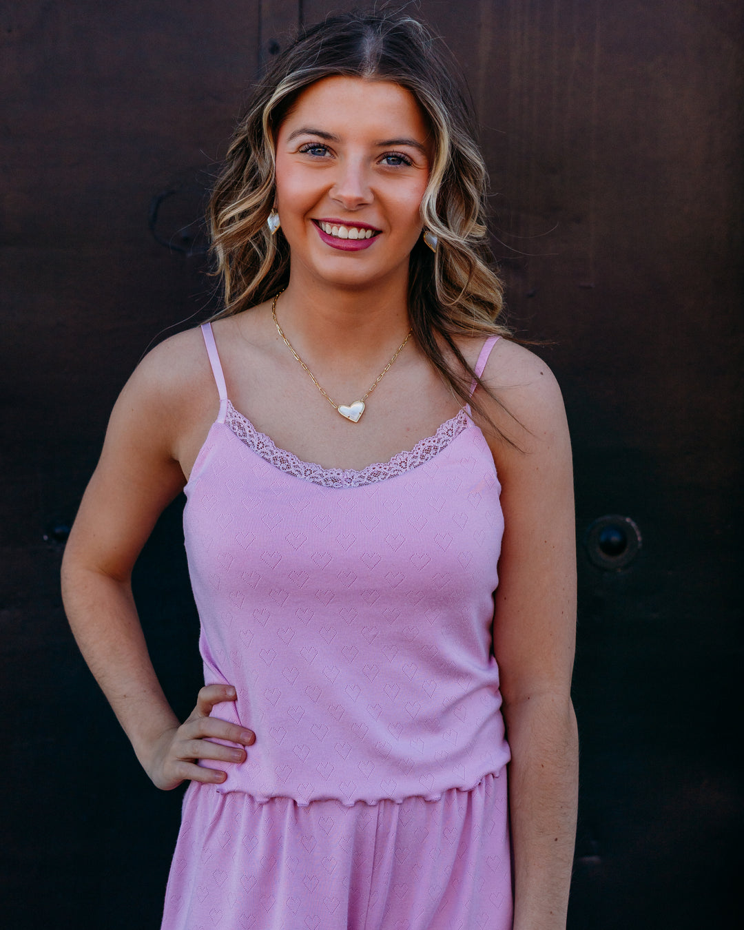 Z Supply: Heart Felt Cami in Pink Crush - The Vogue Boutique