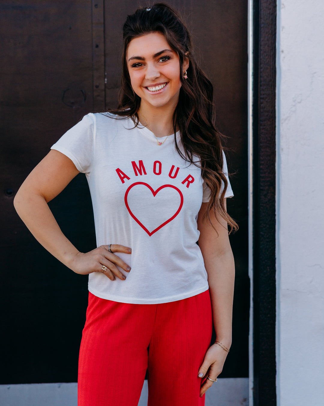 Z Supply: Amour Tourist Tee in Sea Salt - The Vogue Boutique