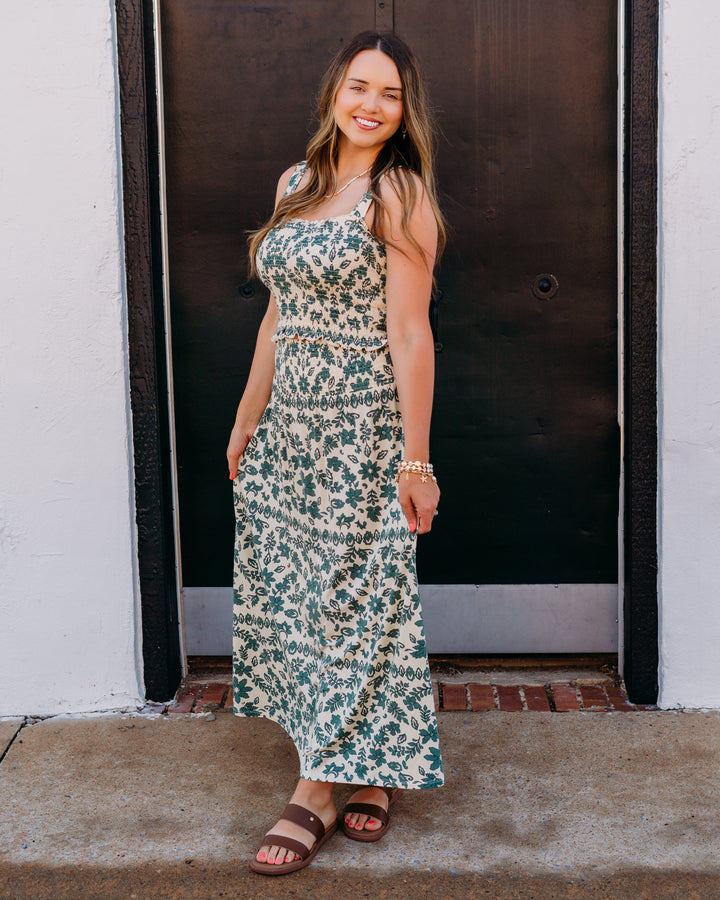 Z Supply: Leya Tera Paisley Maxi Skirt in Everglade - The Vogue Boutique
