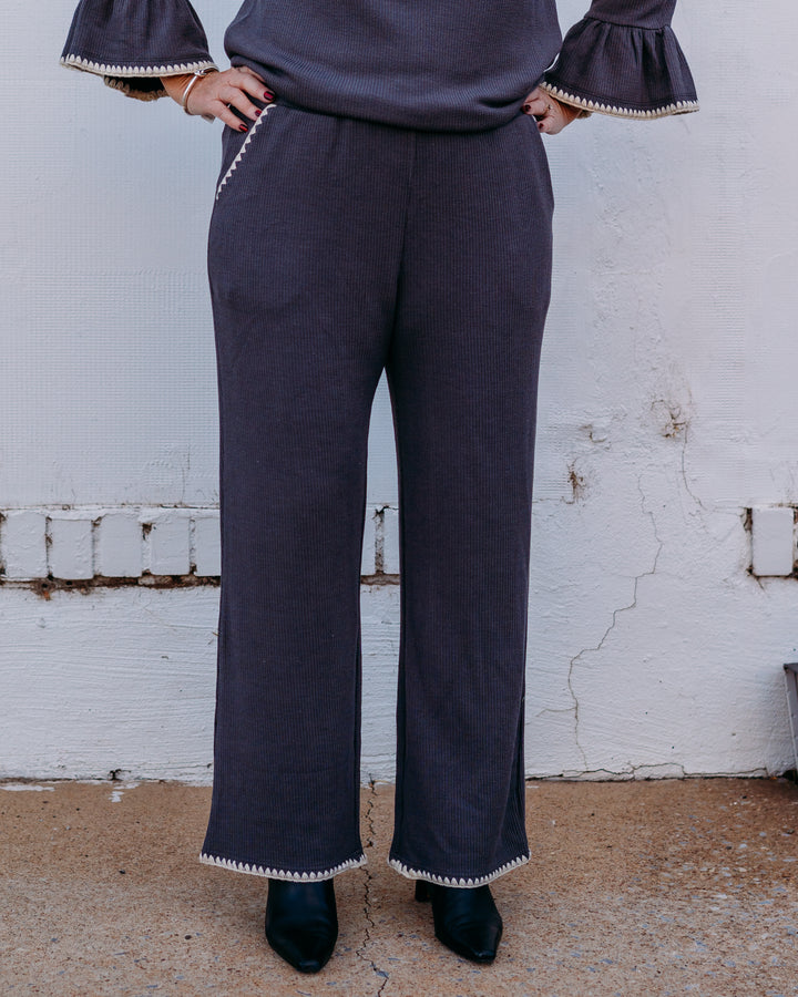 Multiples: Granite Wide Leg Ankle Pant M45511PM - The Vogue Boutique