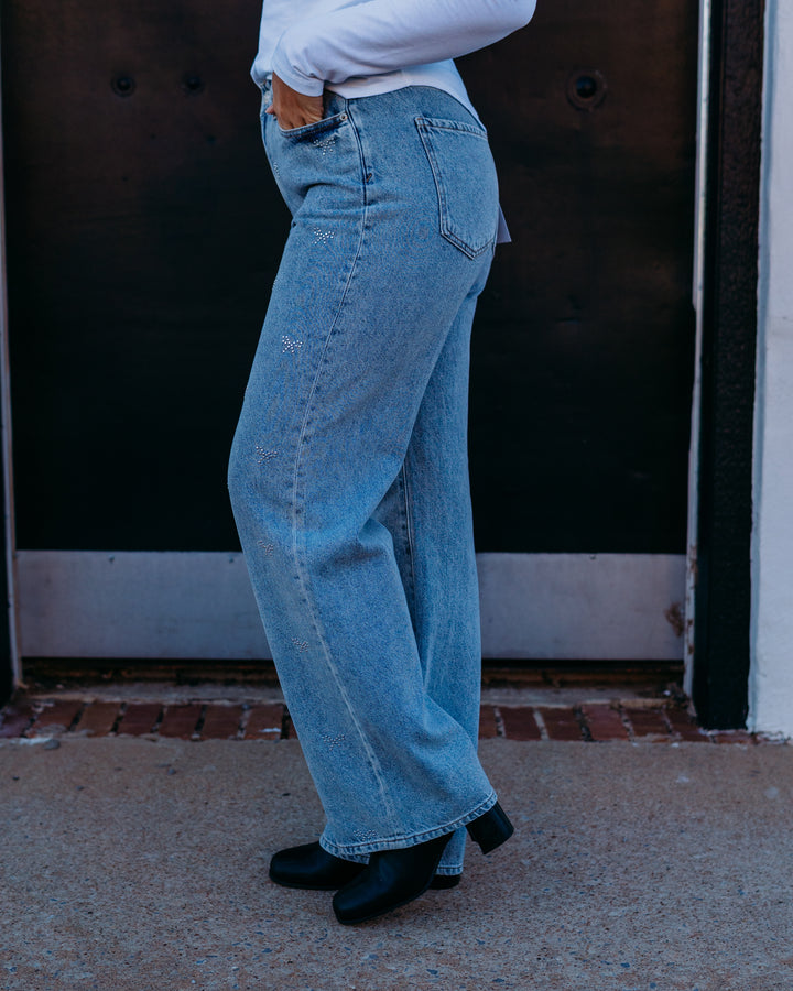 Daze: 1999 Jeans Slouch 90's Fit in Lovers Knot (D00017220DC) - The Vogue Boutique