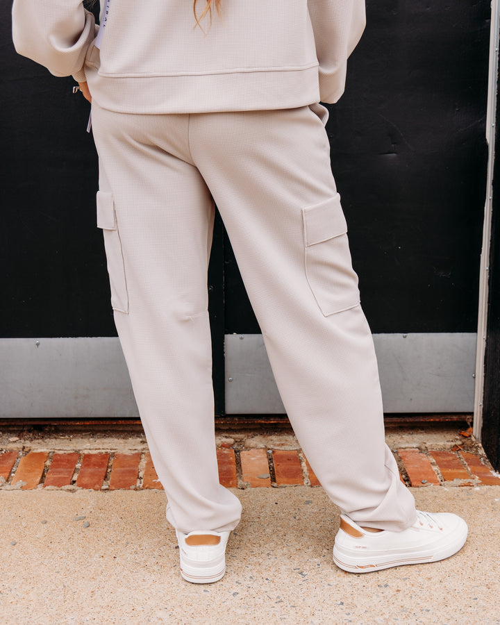 Tribal: Pull On Ankle Pant With Cargo Pockets in Sanddune