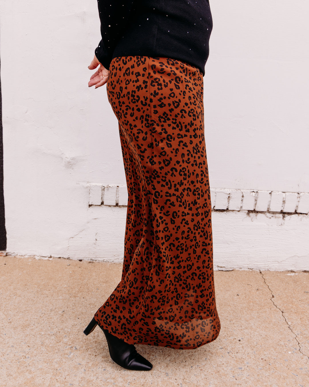 Z Supply: Europa Leopard Skirt in Burnt Umber (ZK263215)