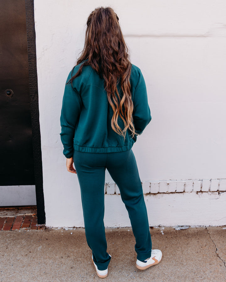 Varley: Magda Zip Through Sweat in Ponderosa Pine (VAR03562)