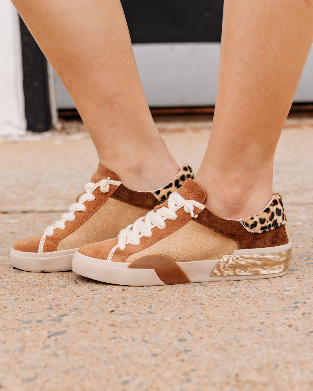 Dolce Vita: Zina Sneaker in Brown Multi Suede (ZINA)