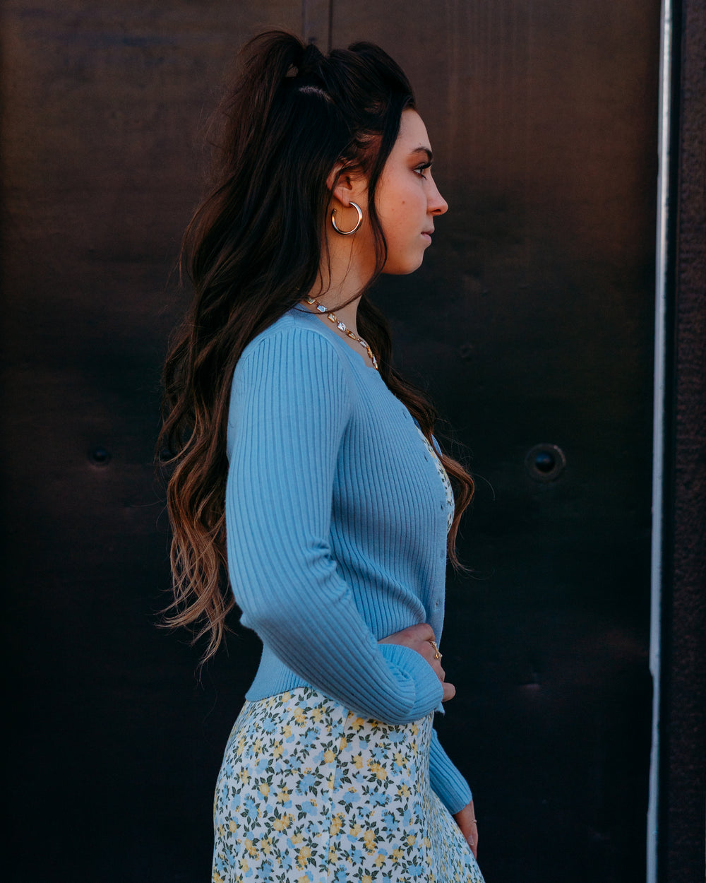Z Supply: Patrice Rib Cardigan in Coast (ZW261127) - The Vogue Boutique