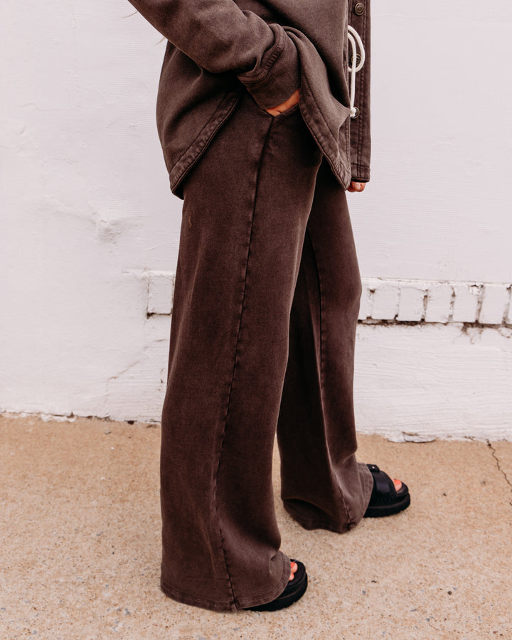 Z Supply: Hunter Knit Pant in Dark Chocolate
