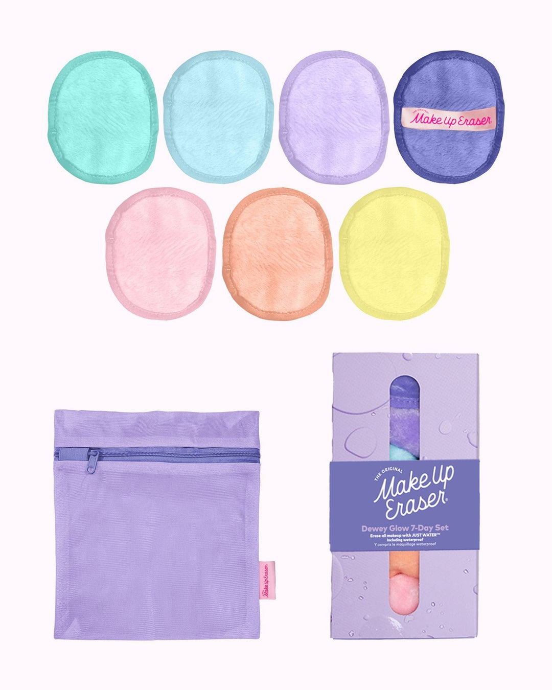 The Original Makeup Eraser: Dewy Glow 7-Day Set in Multi-Color - The Vogue Boutique
