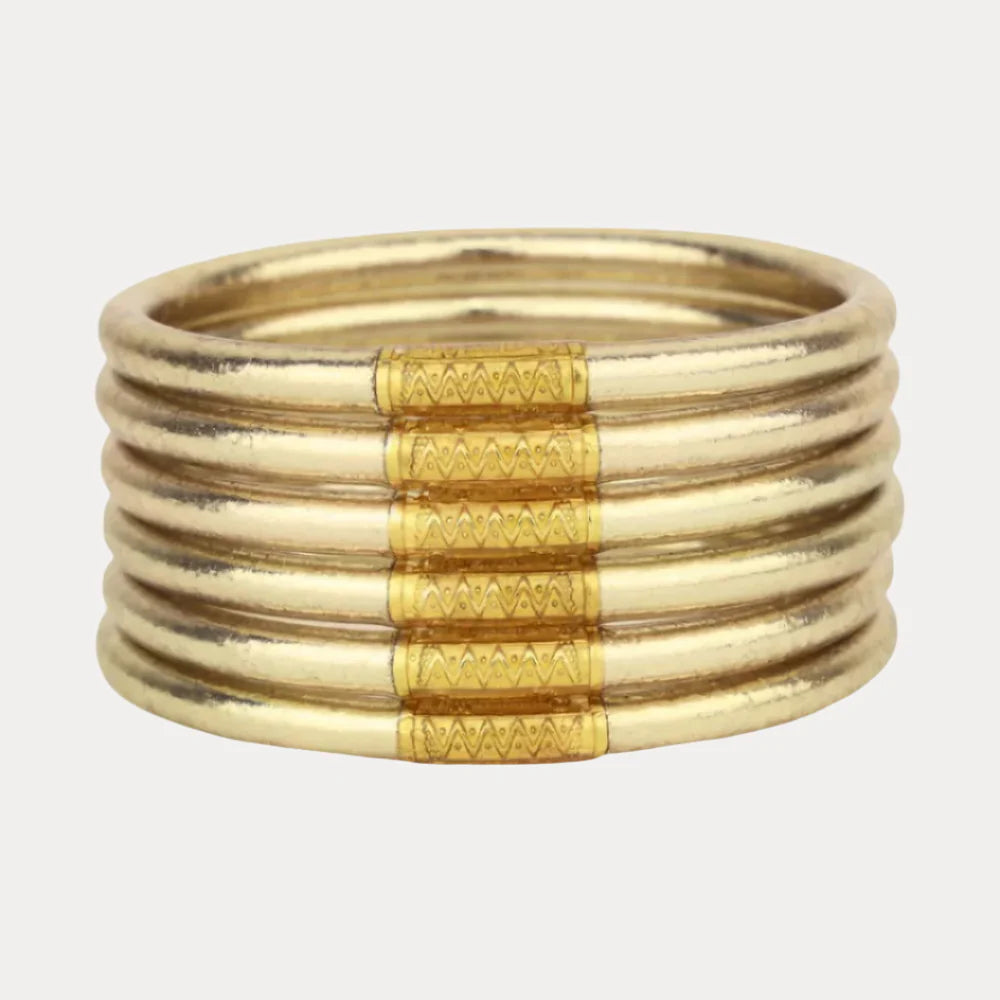 Budha Girl: All Weather Bangles Set of 6 in Etoile
