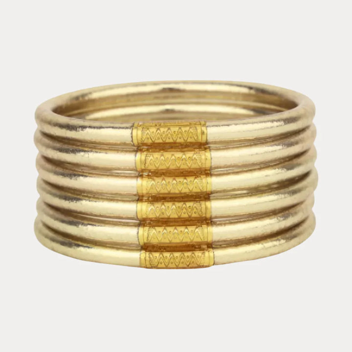 Budha Girl: All Weather Bangles Set of 6 in Etoile