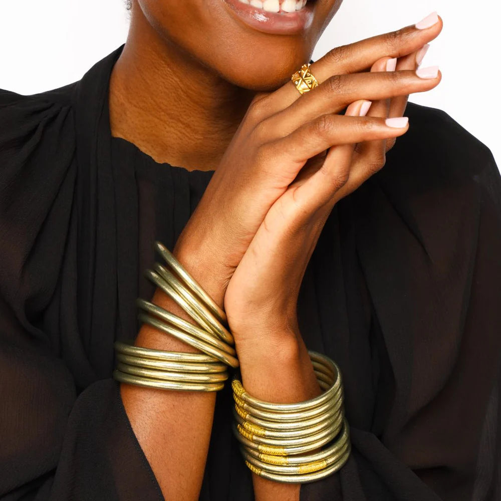 Budha Girl: All Weather Bangles Set of 6 in Etoile