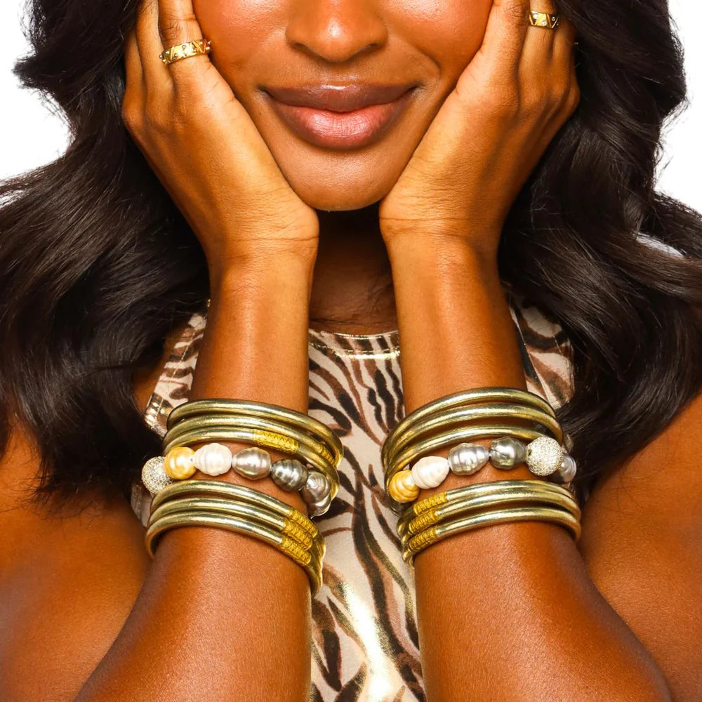 Budha Girl: All Weather Bangles Set of 6 in Etoile