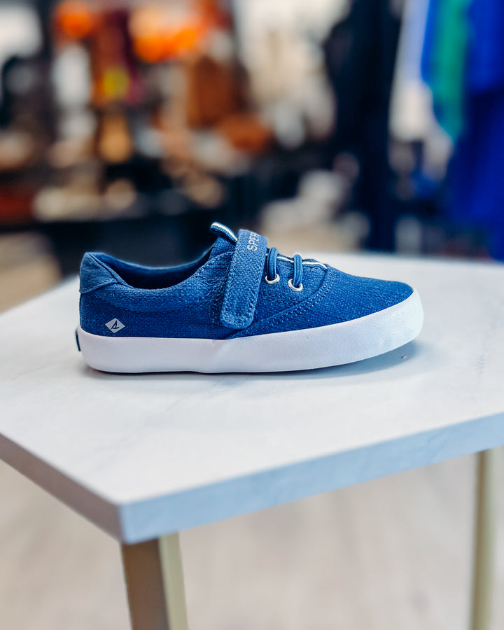 Sperry: Big Kid's Spinnaker Washable Sneaker - Navy - The Vogue Boutique