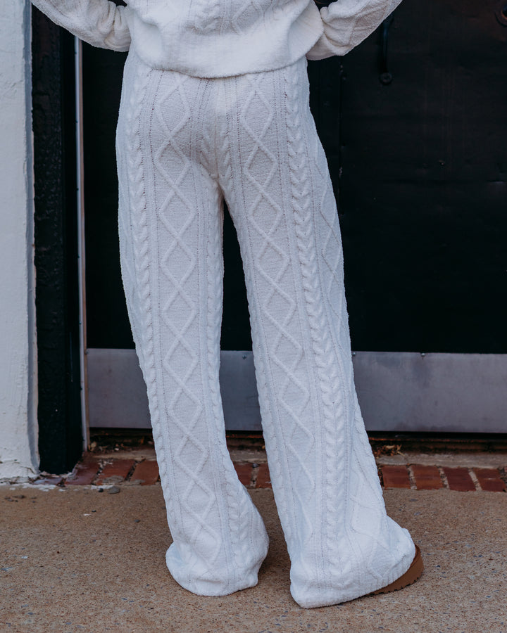 Z Supply: Gemma Cable Pant in Vanilla Ice - The Vogue Boutique