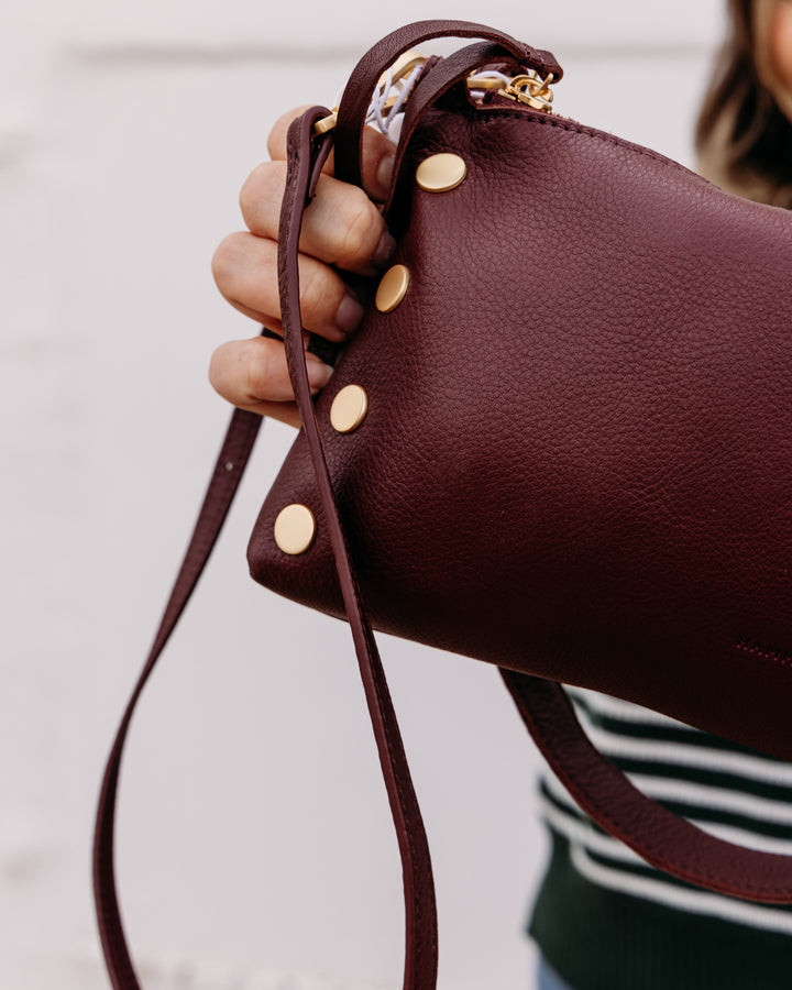 Hammitt: Kyle Handbag in Cherrywood Pebble
