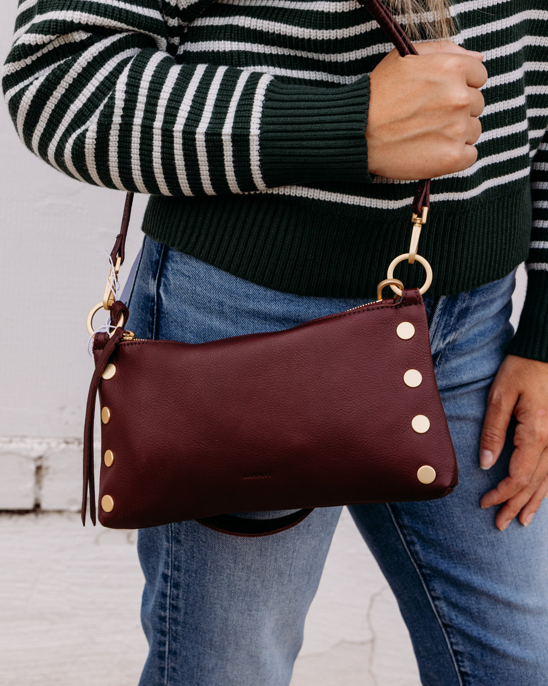 Hammitt: Kyle Handbag in Cherrywood Pebble